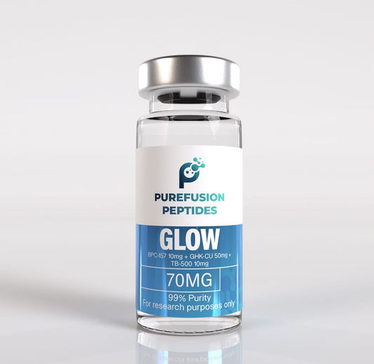 Glow Stack 70mg (BPC-157 10mg + GHK-Cu 50mg + TB500 10mg)